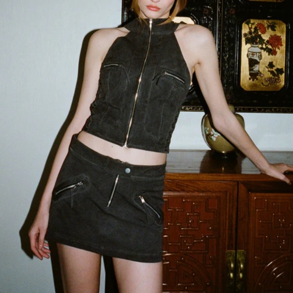 With Jean Dresses & Skirts - with jean banks miniskirt xxs